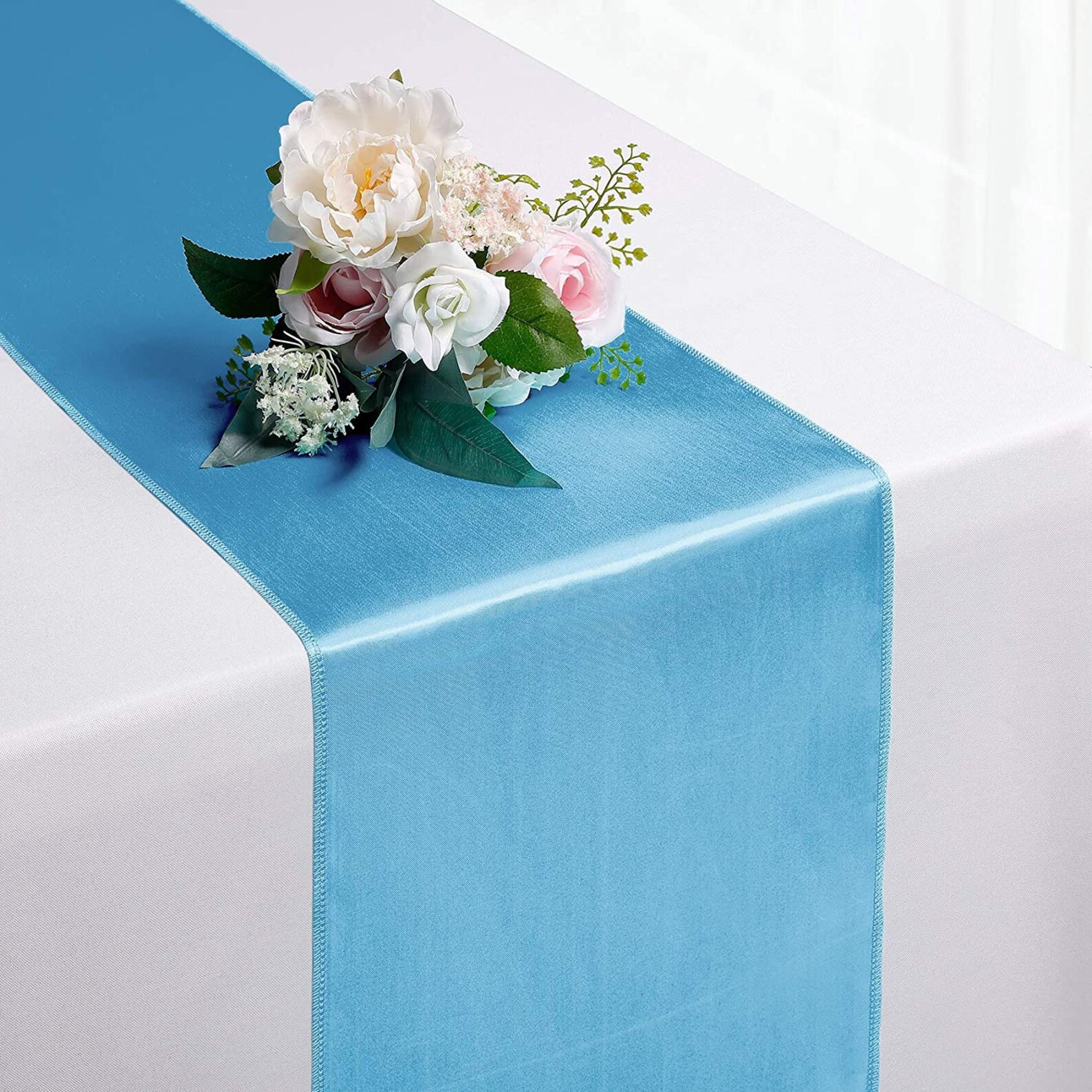 Satin Table Runner Baby Blue 12 x 108 inchesTable Runners for Etsy