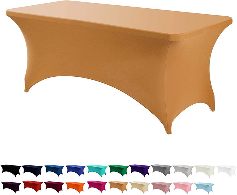 Danlouistex Spandex Fitted Stretch Tablecloth Rectangular Etsy
