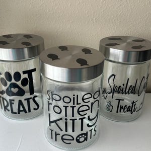 Custom Cat Treat Jar 33 oz