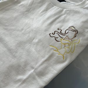 Belle Inspired Embroidered T-shirt, Crewneck, or Hoodie