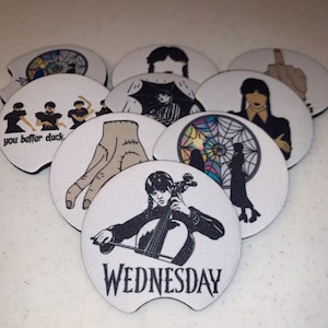Wednesday Addams Car Coaster (one set)