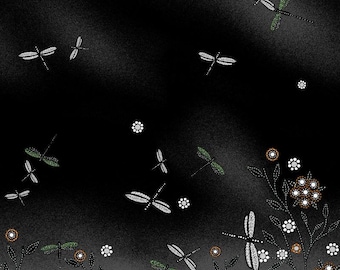 Animales nativos mariposas, patas de oso, libélulas y forma de pájaros trueno, colibríes y tela de orcas