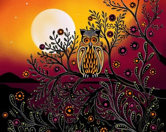 Nuevo lanzamiento JULY MOON: paneles metálicos y estampados florales autóctonos diseñados por Betty Albert. Morado, naranja, gris y verde azulado.