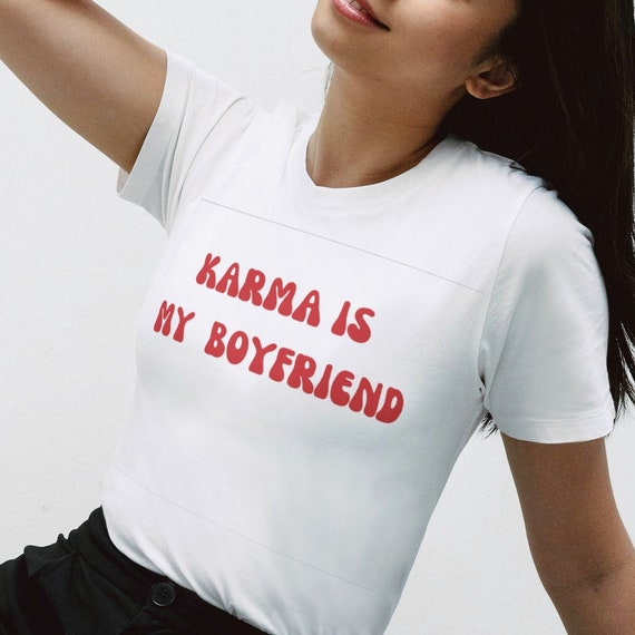 Taylor Swift Karma is My Boyfriend Women's Baby Tee Shirt - Etsy