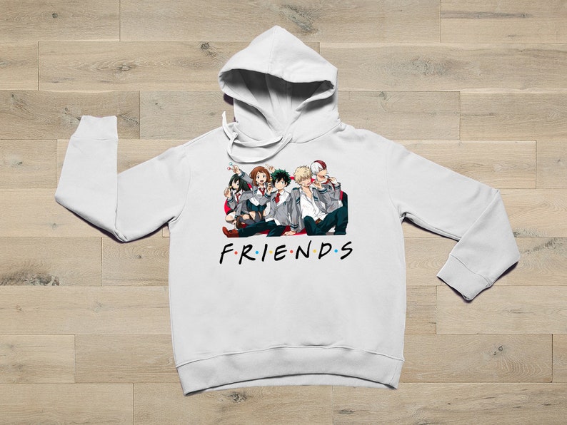 my hero academia friends sweatshirt