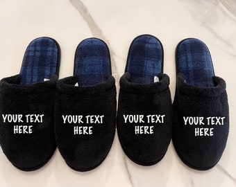 personalized slippers for him