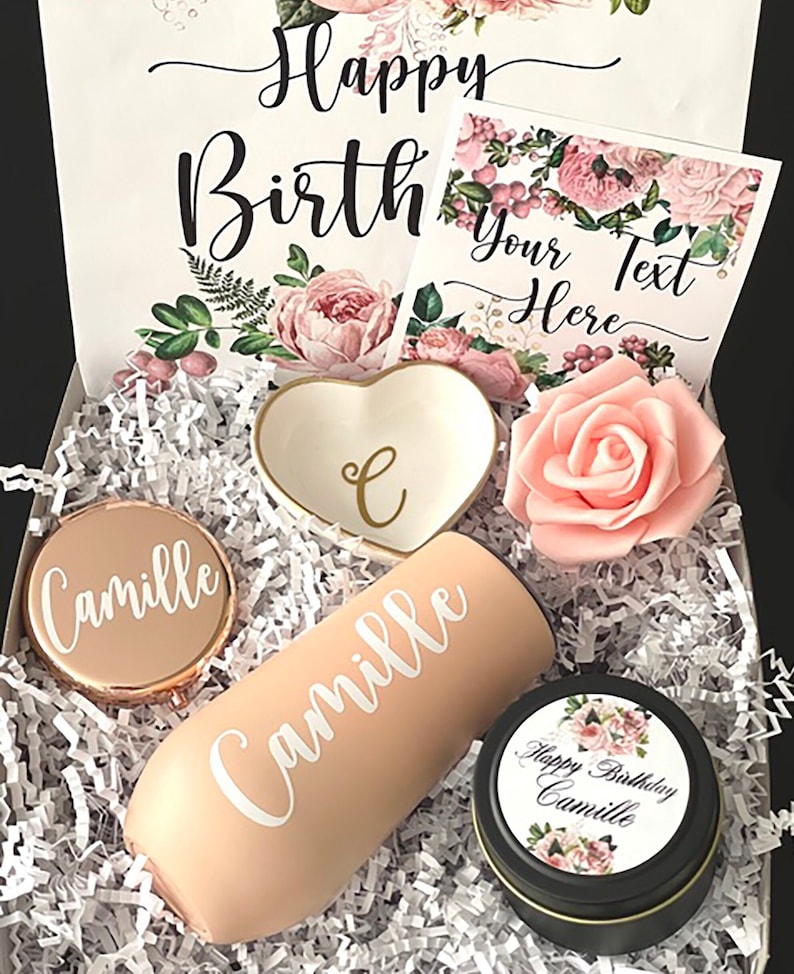 Happy Birthday Gift Box for Her Personalized Birthday Box Etsy