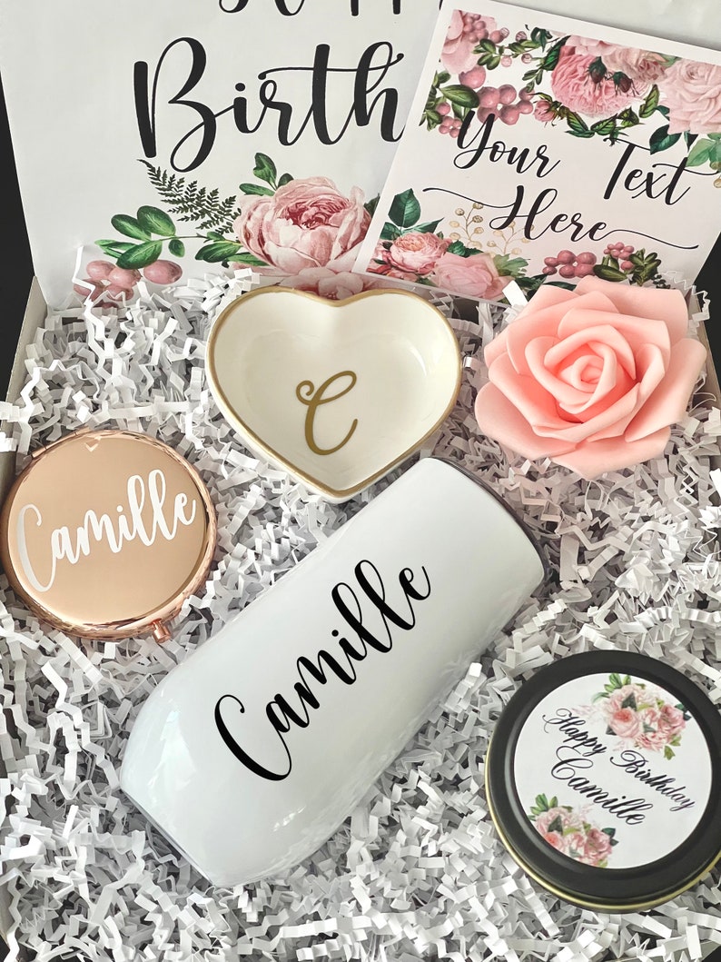 Happy Birthday Gift Box for Her Personalized Birthday Box Etsy