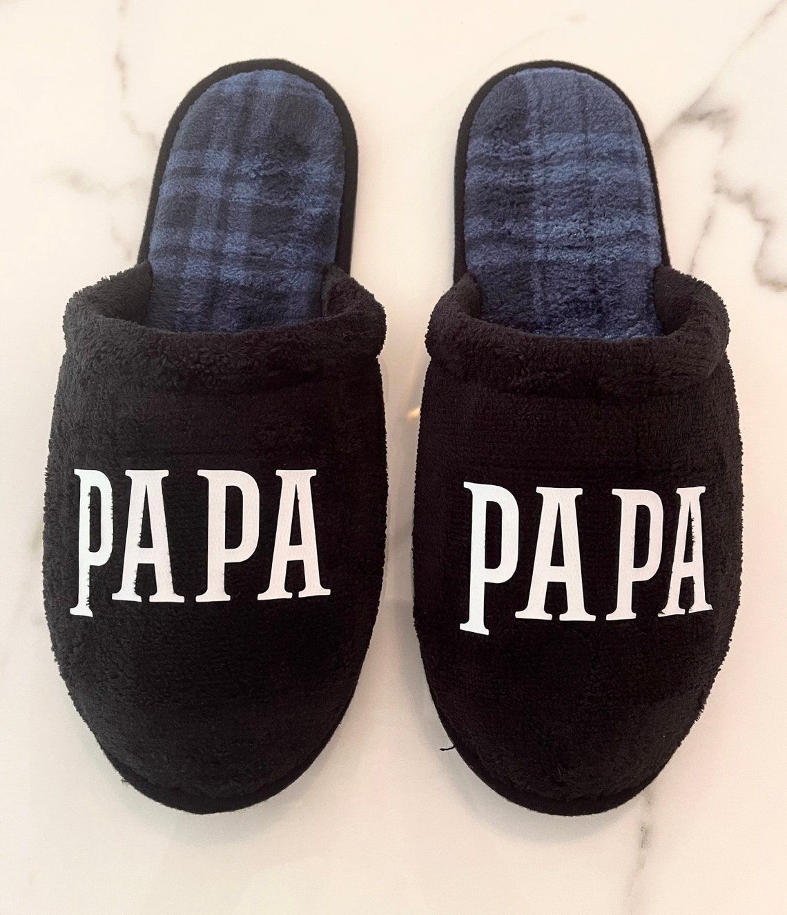 Personalized slippers Custom Men's Slippers Grooms Etsy