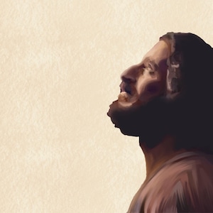 Jesus digital art inspired by the chosen 4x6