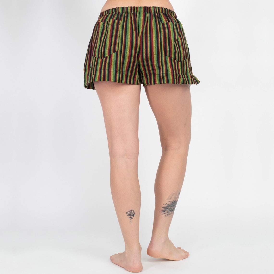 rasta fringe shorts