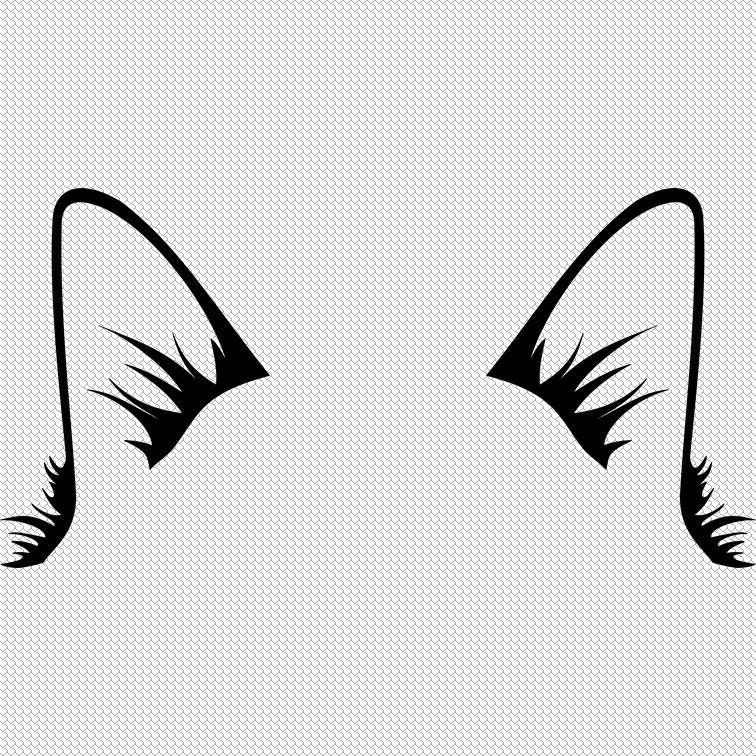 Cat Ears SVG Digital File Cute Cat Ears for Cricut - Etsy