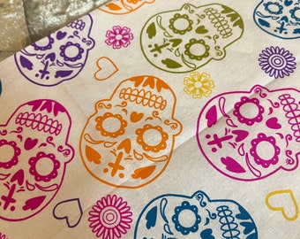 rainbow skeleton dog bandana