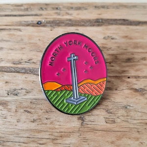 North York Moors National Park enamel adventure pin