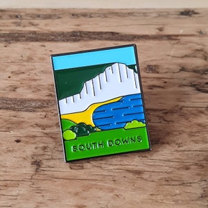 South Downs National Park enamel adventure pin