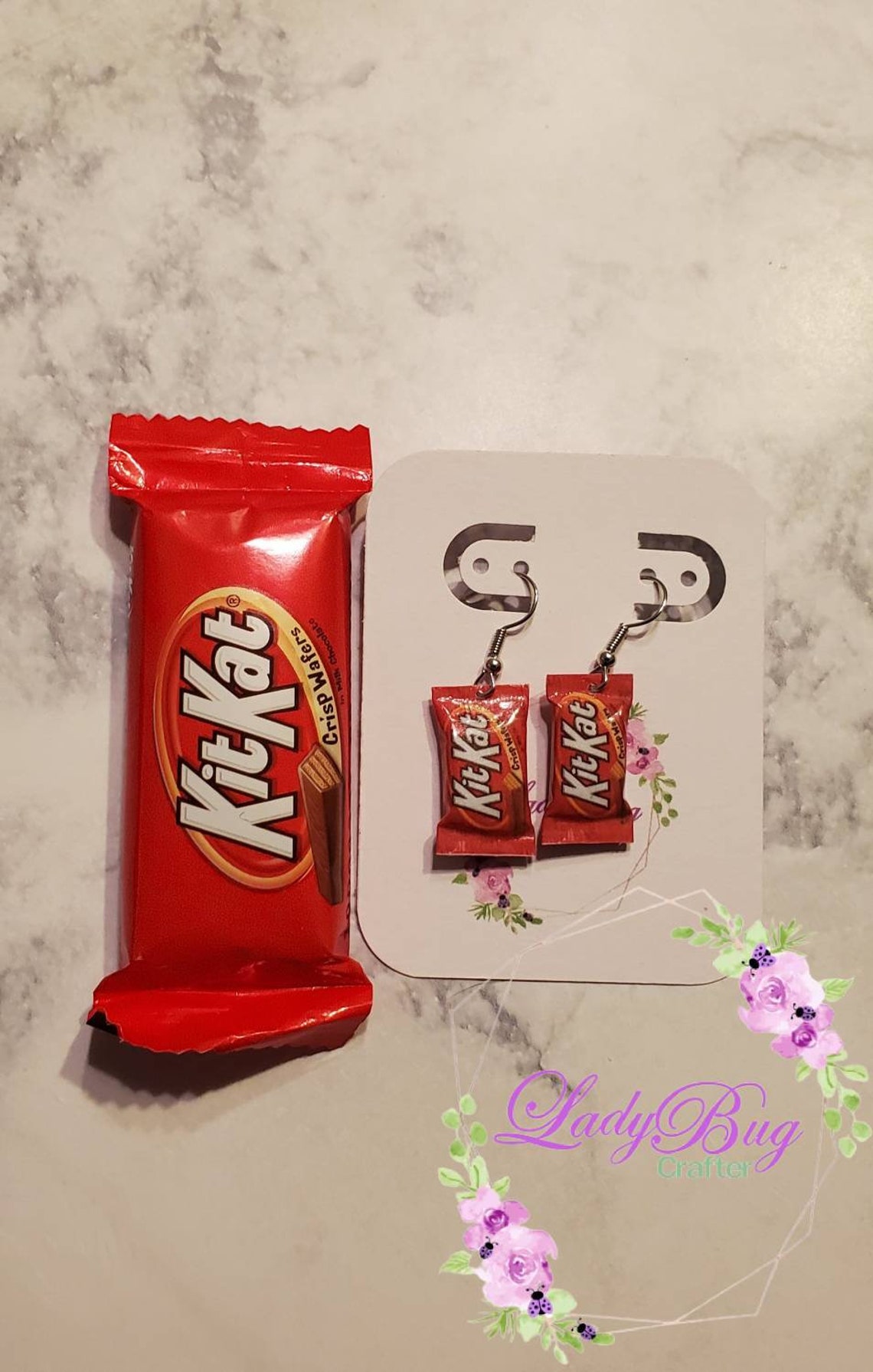 Candy Bar Inspired Earrings Unique Earrings/ Butterfinger/ Etsy