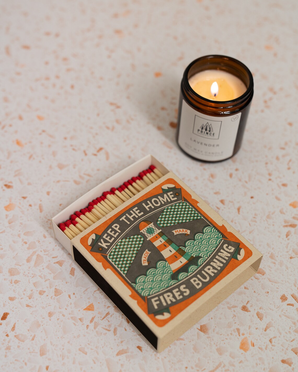 Letterpress Printed Luxury Matches / Long Candle Matches / Etsy