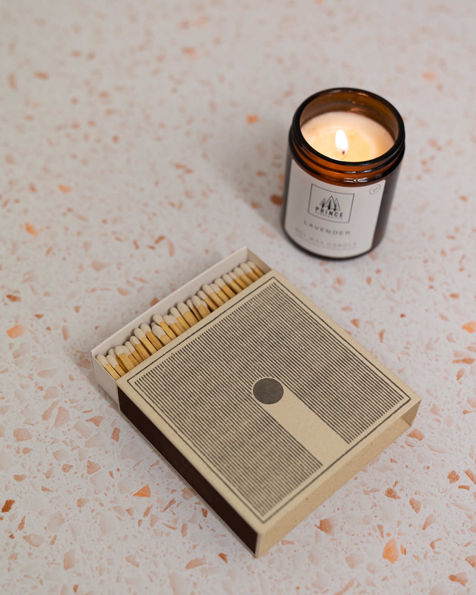 Letterpress Printed Luxury Matches / Long Candle Matches / Etsy