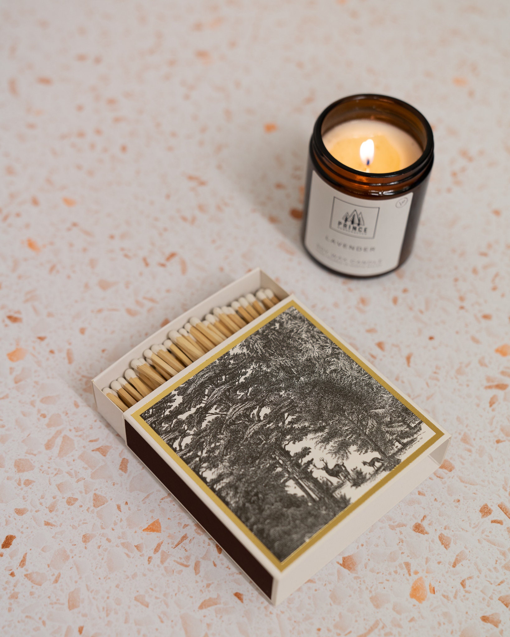 Letterpress Printed Luxury Matches / Long Candle Matches / Etsy