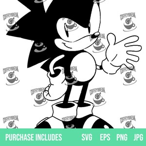 Arquivos de download do Sonic the Hedgehog SVG Cricut EPS