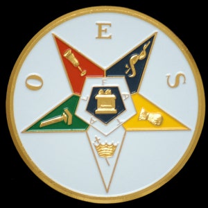 Order of the Eastern Star OES  3" Car Emblem