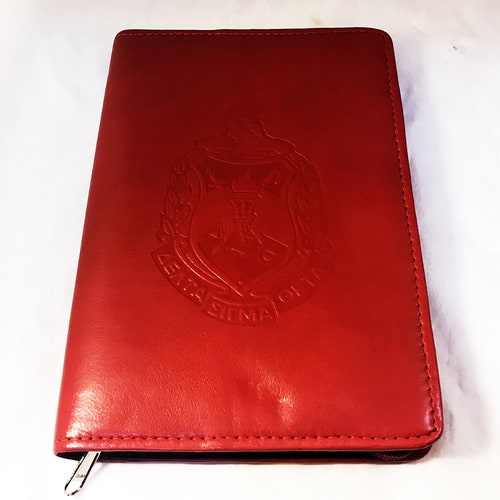 Delta Sigma Theta Sorority Leather Ritual Book Cover | Etsy