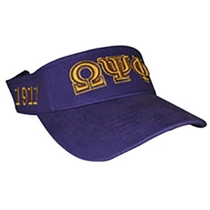 Omega Psi Phi Fraternity Visor Hat Cap