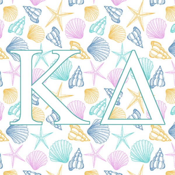 Kappa Delta Sorority Flag- Seashells