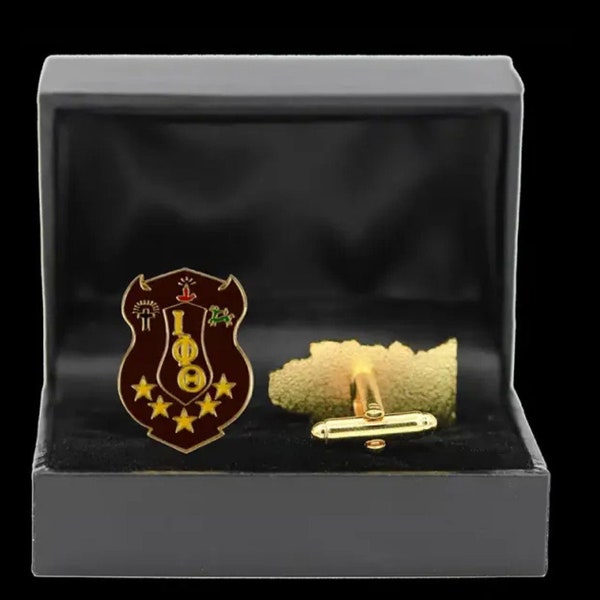 Iota Phi Theta Fraternity Crest Cuff Links