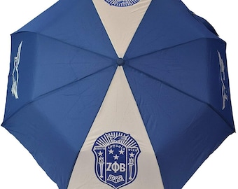 Zeta Phi Beta Sorority Auto Open Folding Umbrella