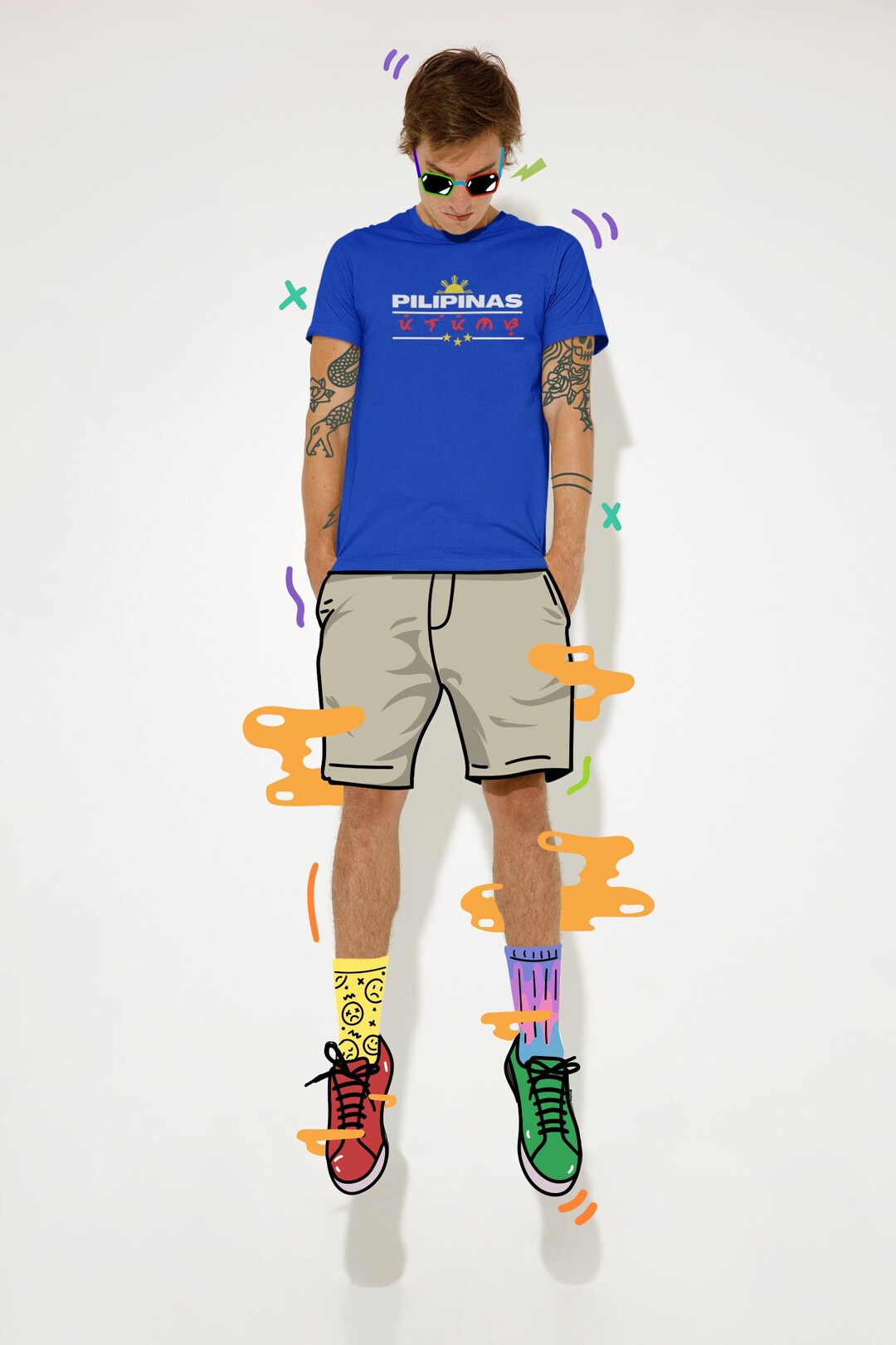 PILIPINAS GILAS Baybayin T shirt Unisex Filipino Clothing Pinoy  