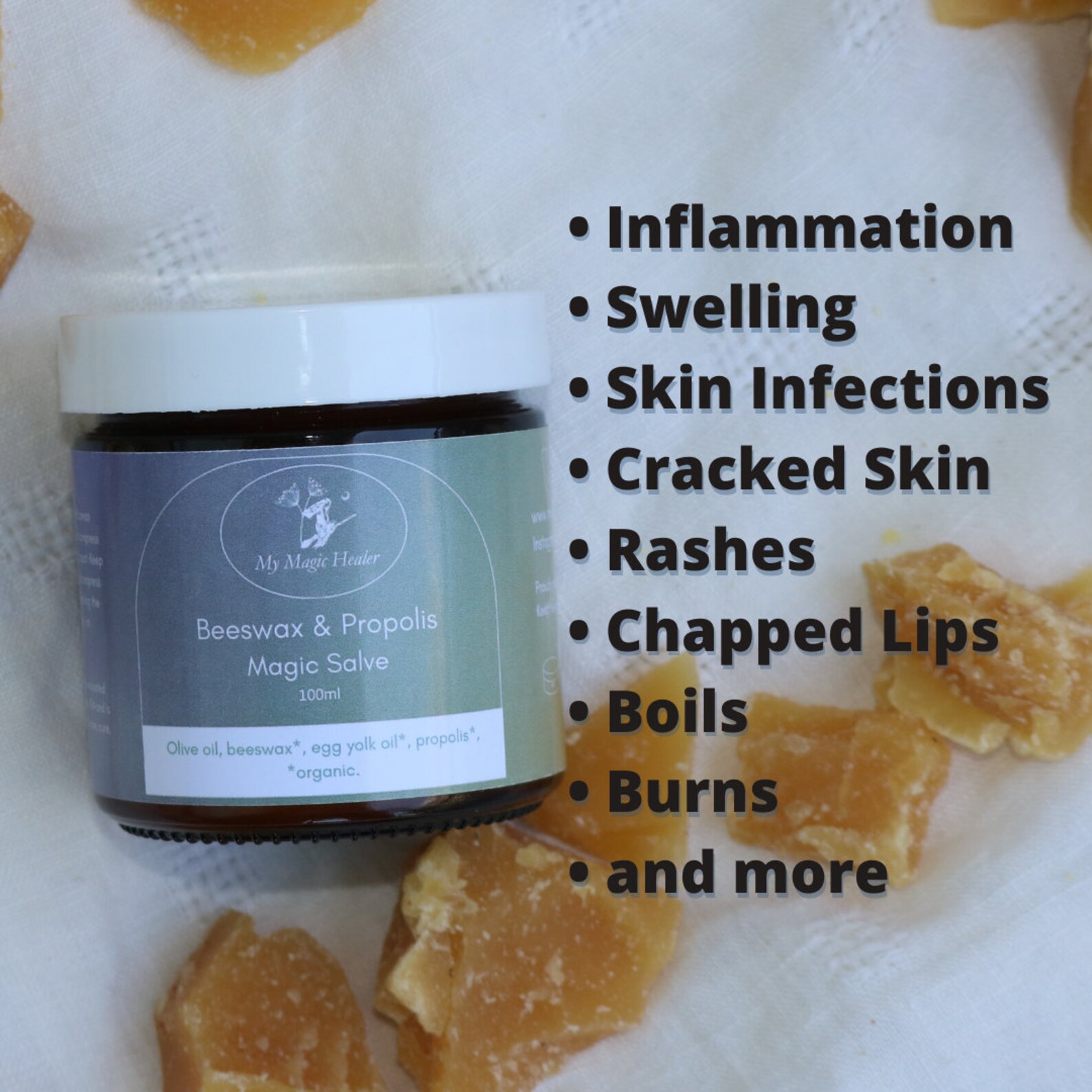 Beeswax & Propolis Magic Salve 100 Problems Healing Salve Etsy UK