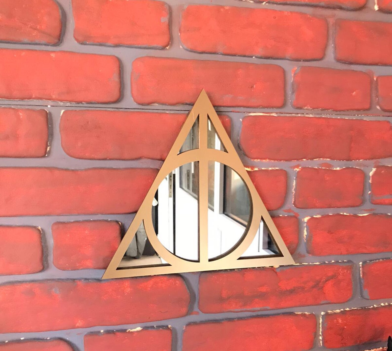 Harry Potter Mirror 30cmx30cm / Deathly Hallows / Wizarding Etsy