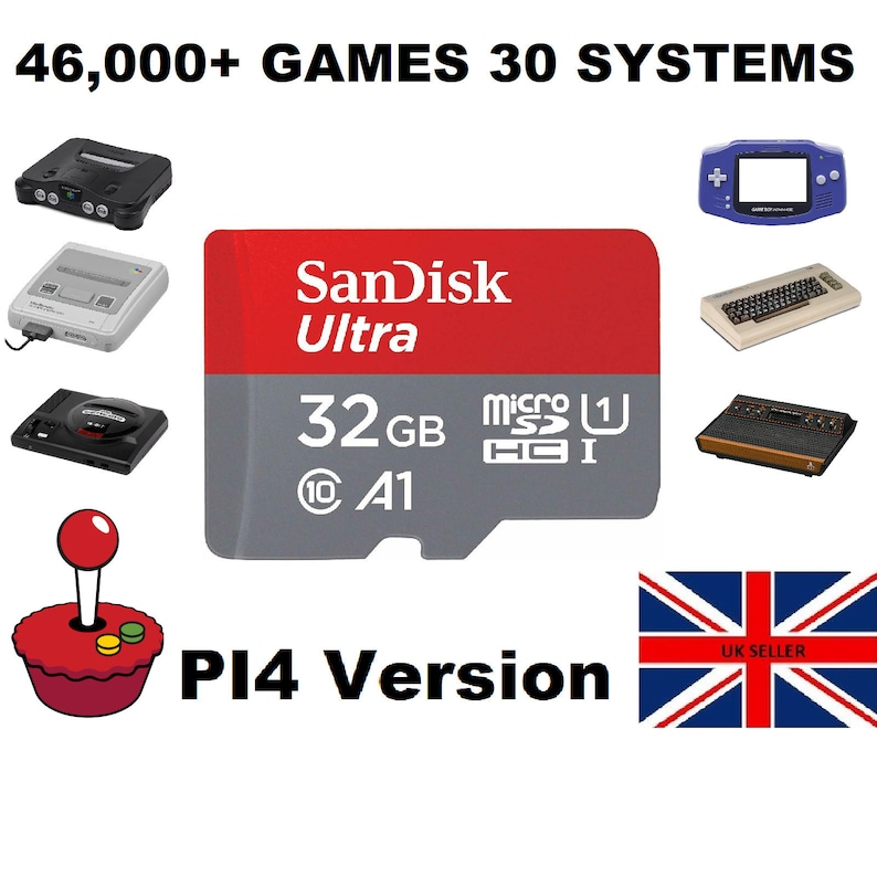 RetroPie Retro Gaming SD Card Only Para Raspberry Pi 4 Etsy
