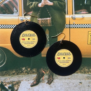 Bee Gees Vinyl Record Earrings | DoloEarWax