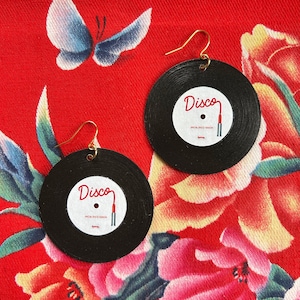 Disco Vinyl Record Earrings | DoloEarWax