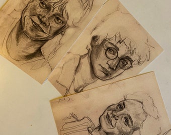 Golden Trio A5 prints set