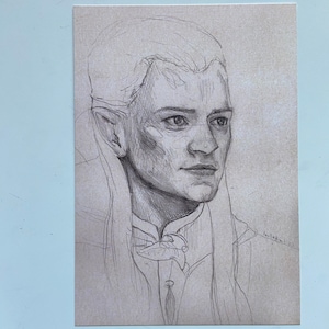 Legolas ritratto a5 stampa
