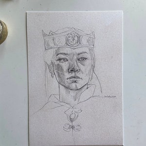 Ritratto di Rhaenyra a5 stampa