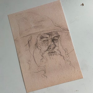 Gandalf ritratto a5 stempel