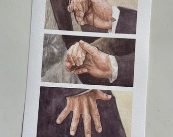 Hand Flex, Orgoglio e pregiudizio 2005 acquerello, stampa artistica