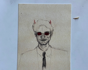 Matt Murdock Daredevil stampa fanart a5