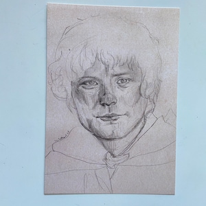 Samwise Gamgee portrait a5 print