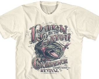 Creedence Clearwater Revival Bad Moon Rising Adult T Shirt Rock Music Funny Gift
