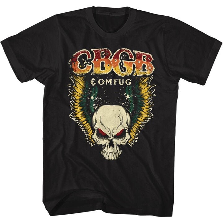 CBGB Retro Skull and Wings Logo Black Shirts | Etsy