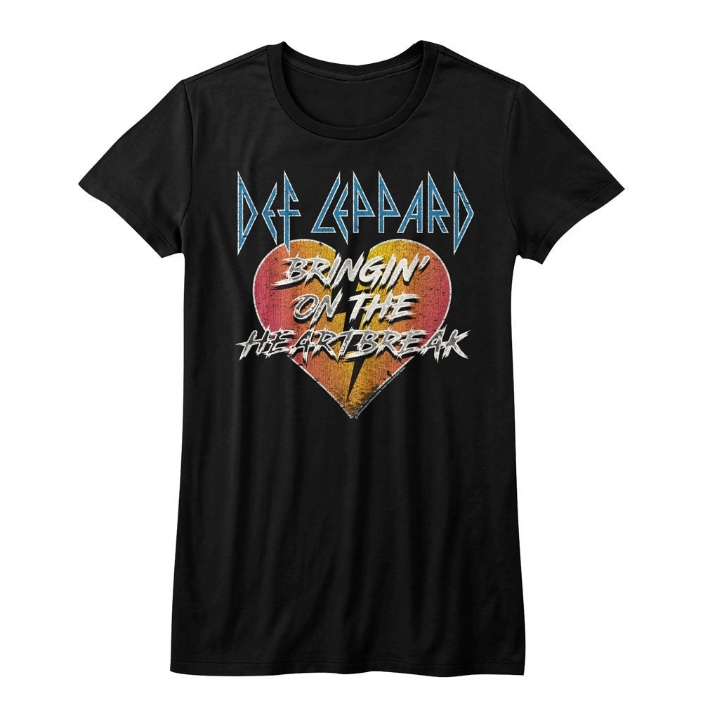 Def Leppard Bringin' On The Heartbreak Black Shirts | Etsy