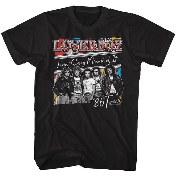 Loverboy Lovin' Every Minute of It 86' Tour Black | Etsy