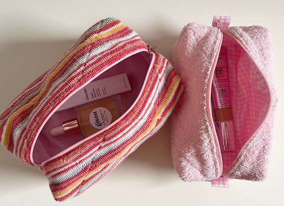 terry cloth makeup bolsa