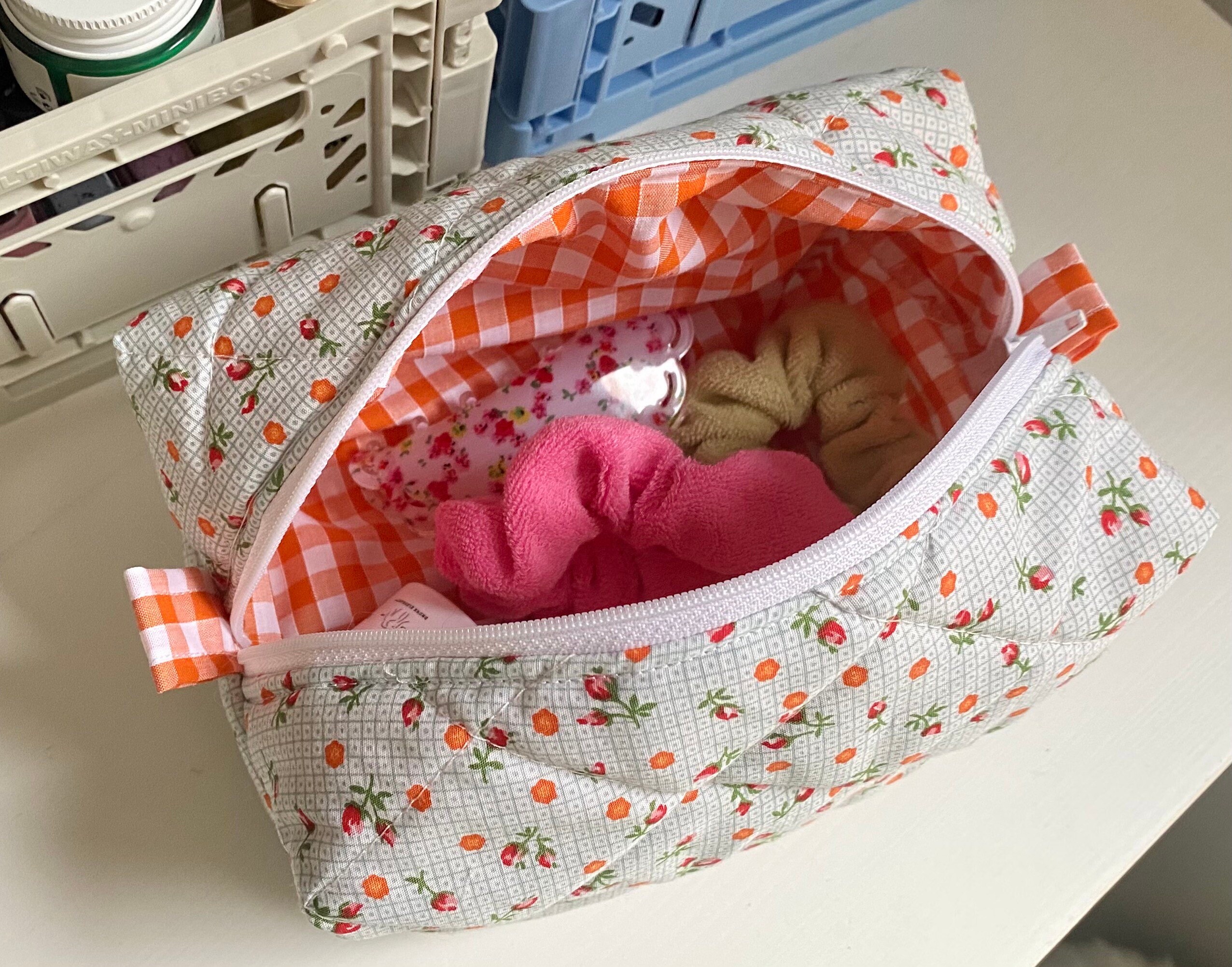 Quilted Make Up Bag Etsy