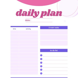ADHD Planner | Daily Planner To-Do List Bundle